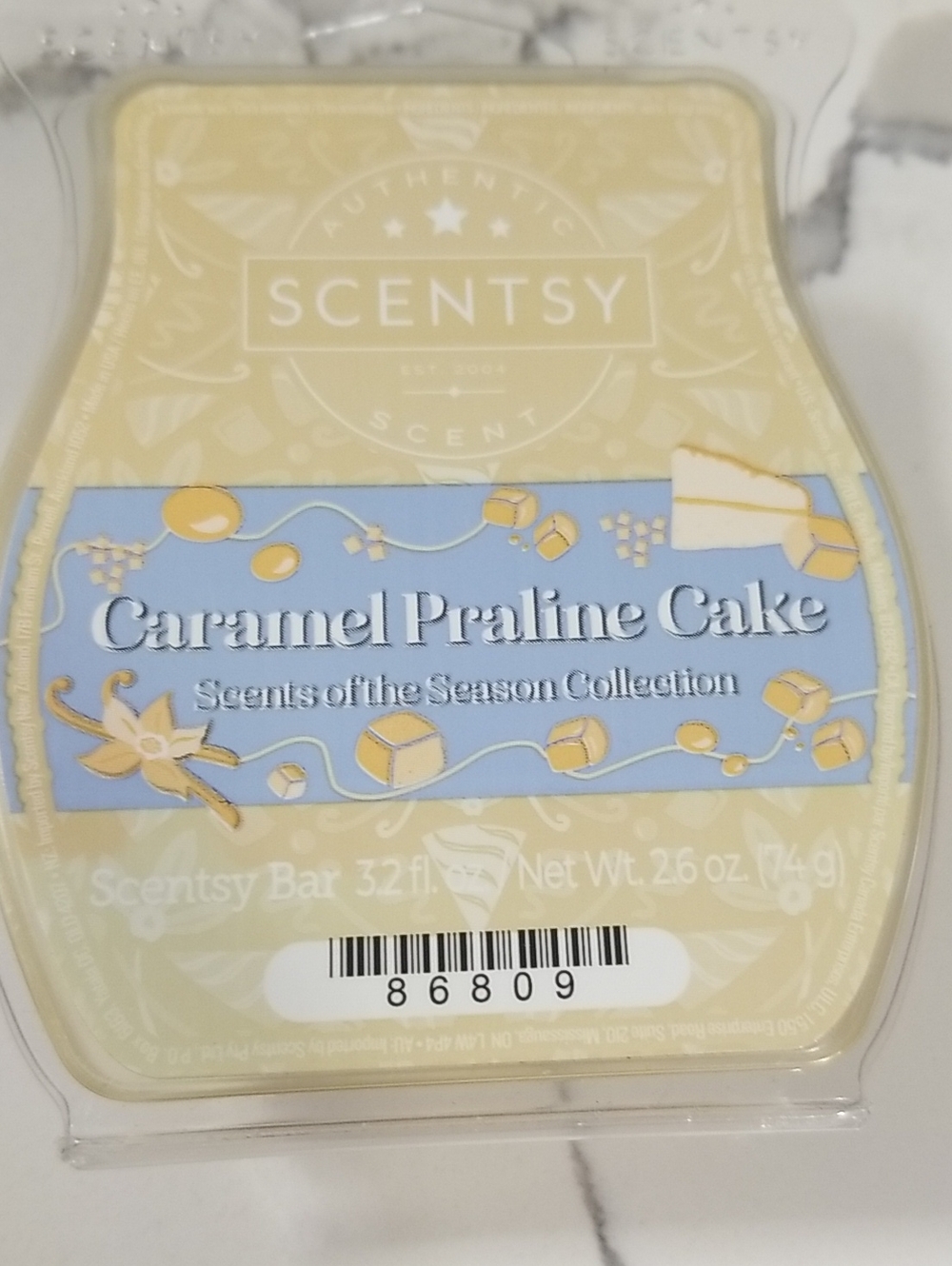 Scentsy Caramel Praline Cake Wax Bar